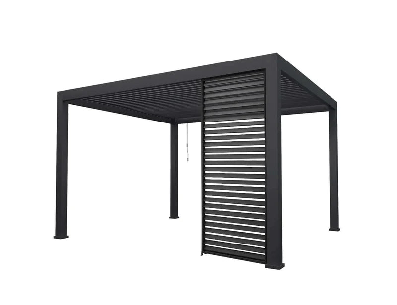 shutter wall for louvred roof pergola, outdoor louvred wall