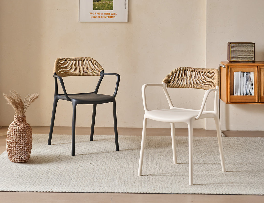 Aiden Outdoor Plastic Dining Armchair