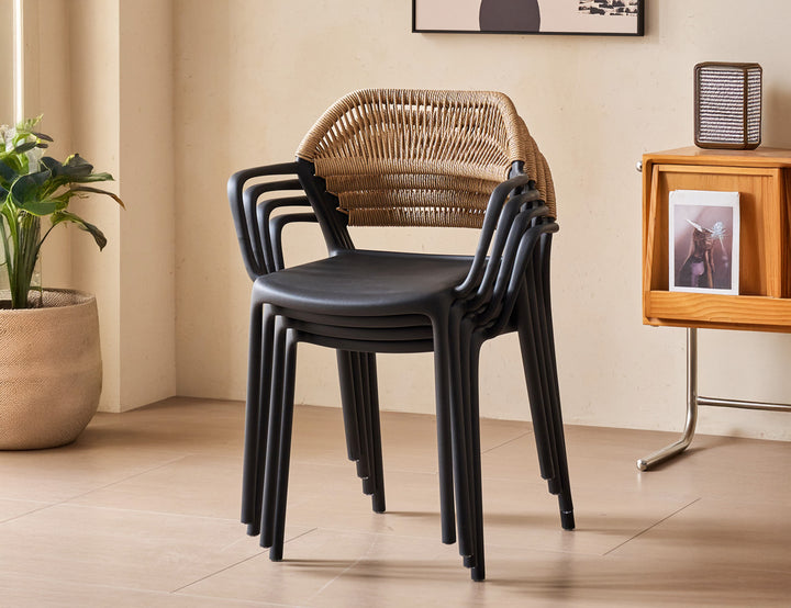 Aiden Outdoor Plastic Dining Armchair
