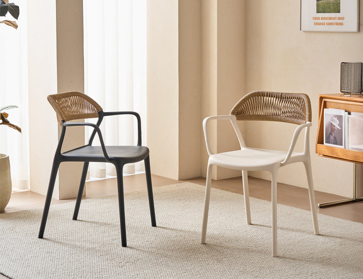 Aiden Outdoor Plastic Dining Armchair