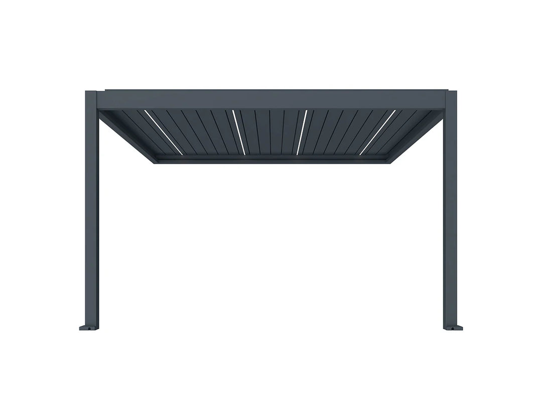 Caribbean Motorised Wall Mounted Louvre Roof Aluminium Pergola