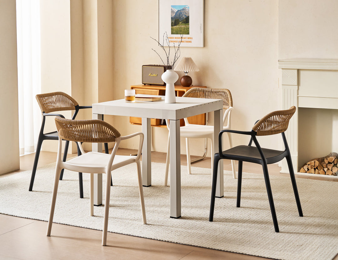 Aiden Outdoor Plastic Dining Armchair
