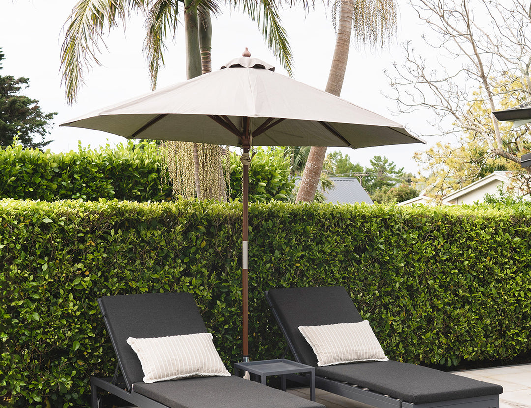 Nile 2.7m Round Market Umbrella Colour: Taupe