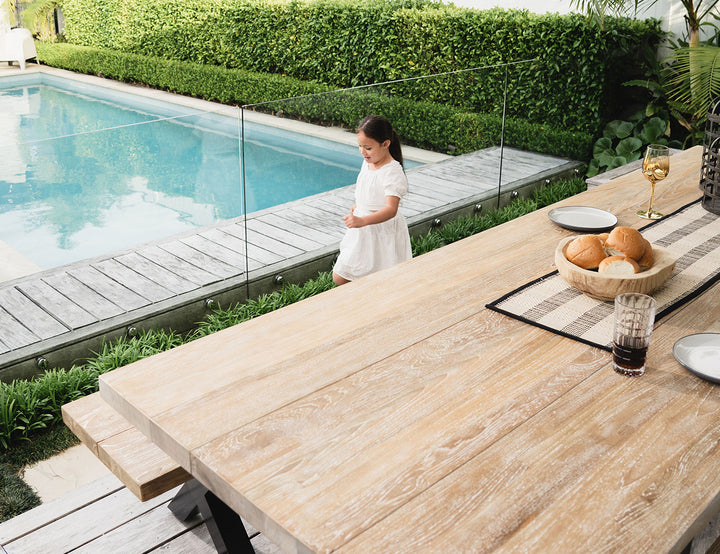 Fortico X-leg Teak Table 280cm