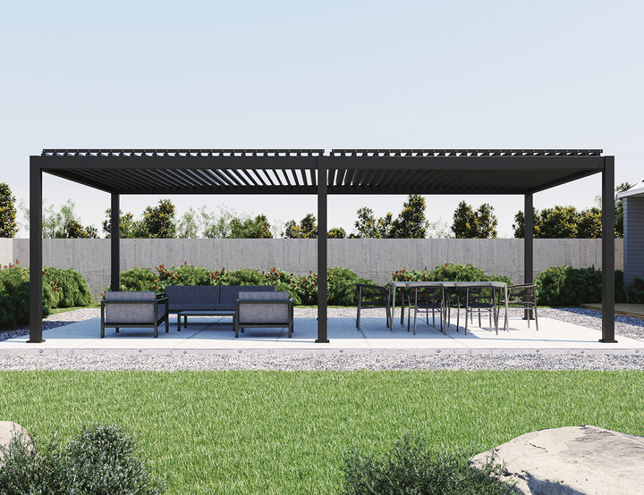 Caribbean Motorised Freestanding  Louvre Roof Aluminium Pergola