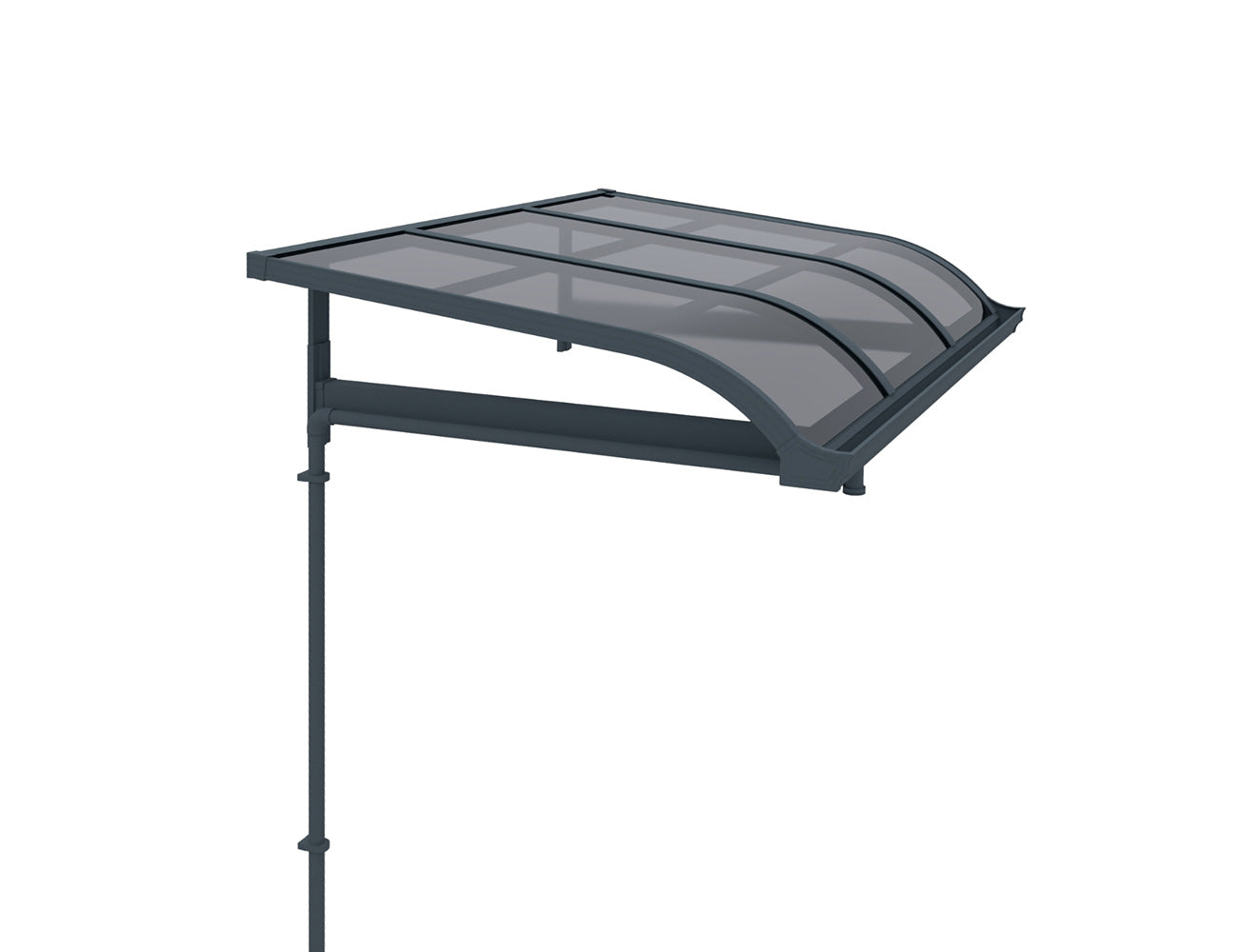 Country Window / Door Awning Canopy Collection Size: 2x1.5m Color: Grey