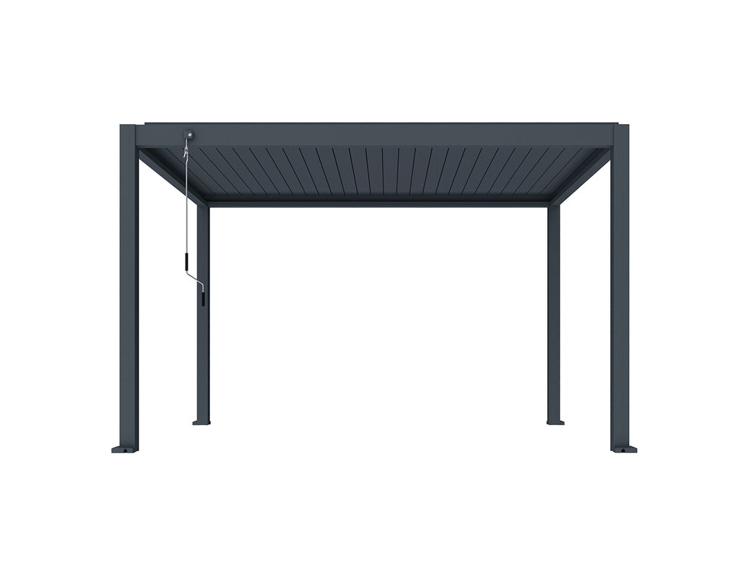 Atlantic Manual Freestanding Louvre Roof Size: 3 x 3m Color: Black