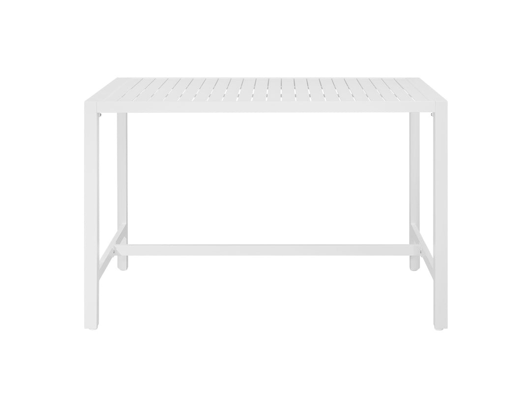 Stratus Outdoor Aluminium Bar Leaner Table Colour: Matte White size: 160cm