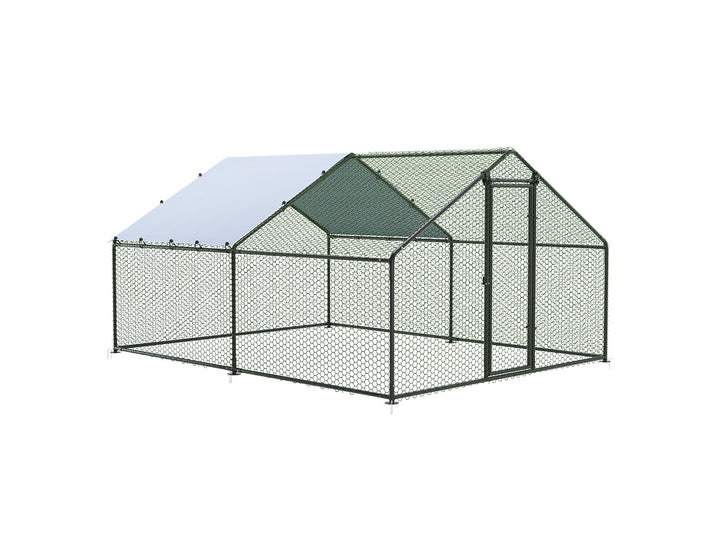 Durable Outdoor Chicken Run with Cover - 300x400x200cm