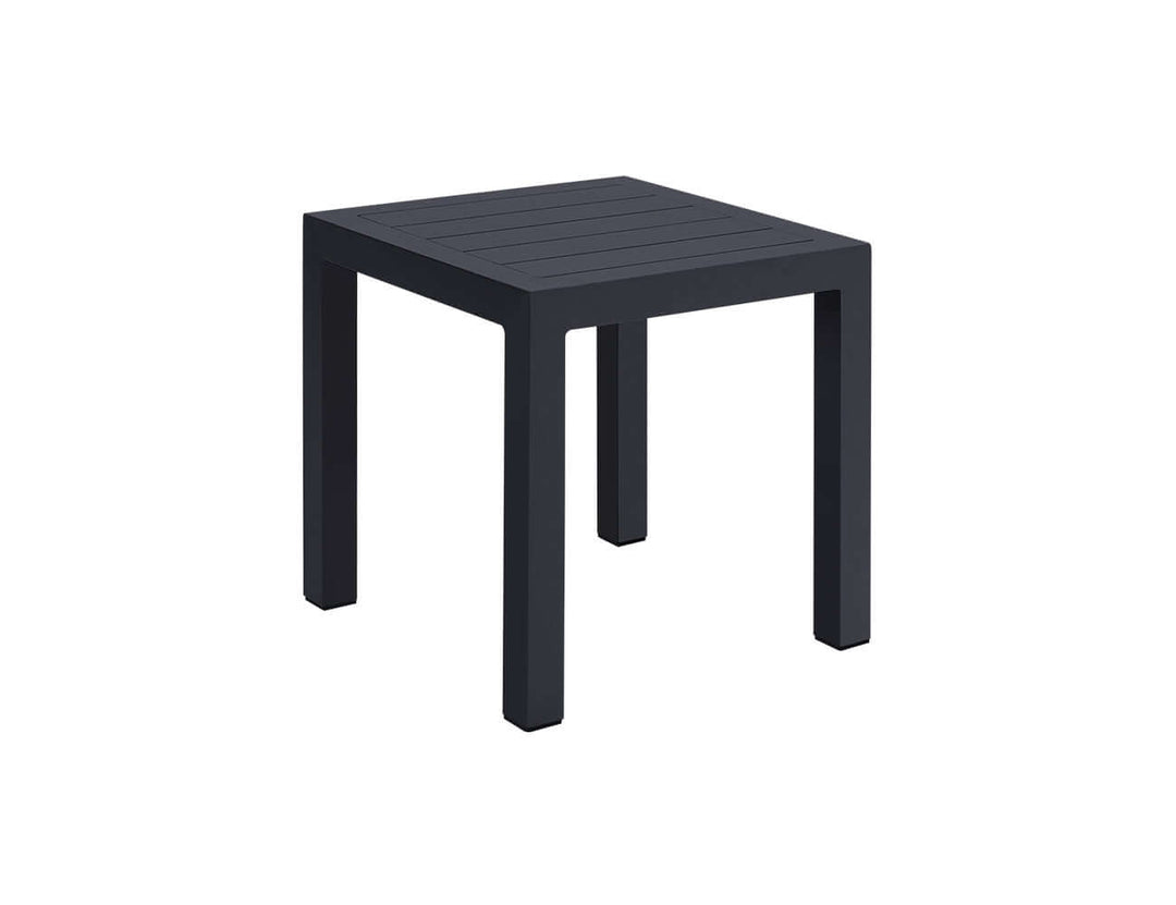 Heron Aluminium Outdoor Side Table Colour: Grey
