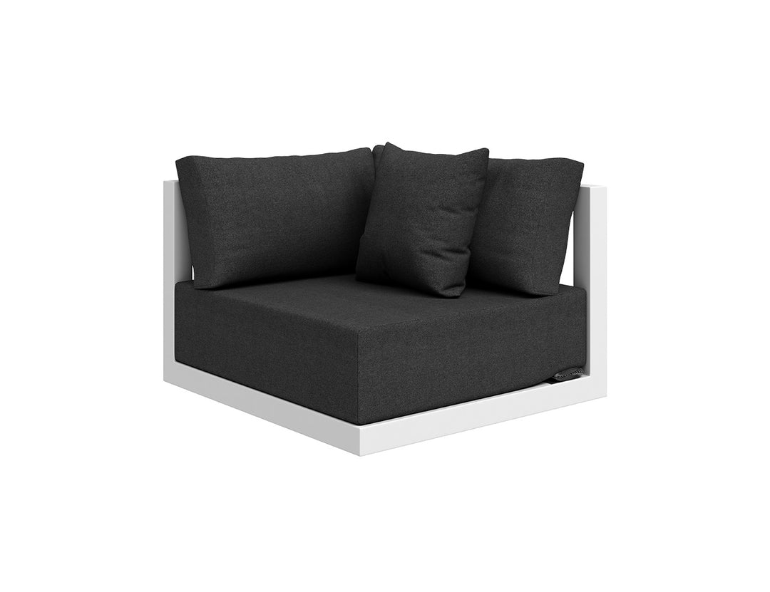 Ibis 2.0 Oversized Outdoor Corner Sofa Color: White