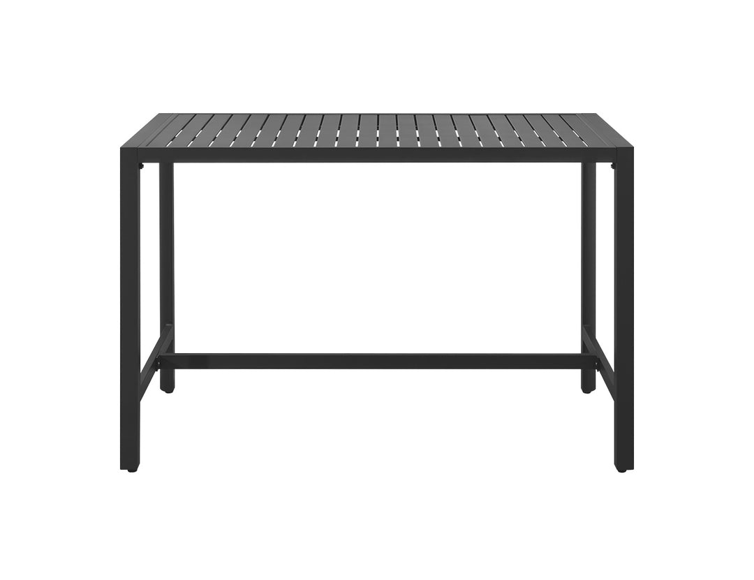 Stratus Outdoor Aluminium Bar Leaner Table Colour: Dark Grey size: 160cm