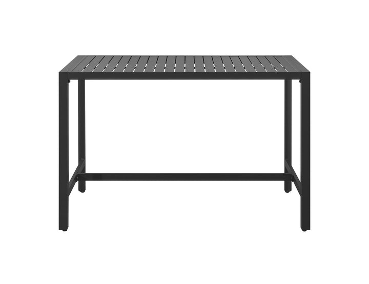 Stratus Outdoor Aluminium Bar Leaner Table Colour: Dark Grey size: 160cm