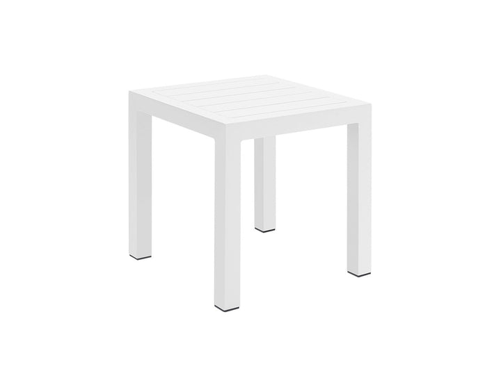 Heron Aluminium Outdoor Side Table Colour: White