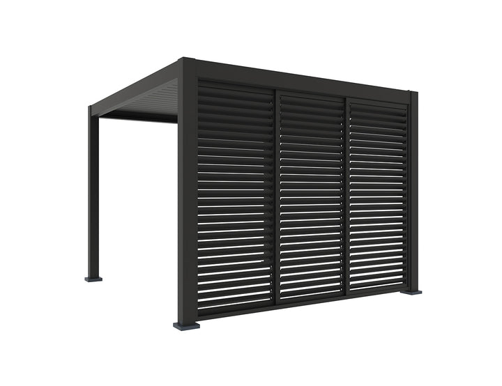 Shutter Sliding Door for Baltic Freestanding Pergola Size: 1.756m Colour: Charcoal