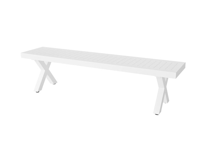 Varga Outdoor Bench Seat 180cm Colour: White