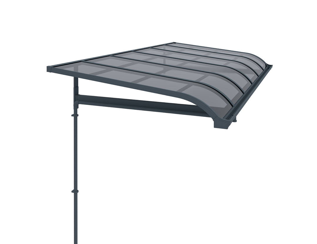 Country Window / Door Awning Canopy Collection Size: 4x2m Color: Grey