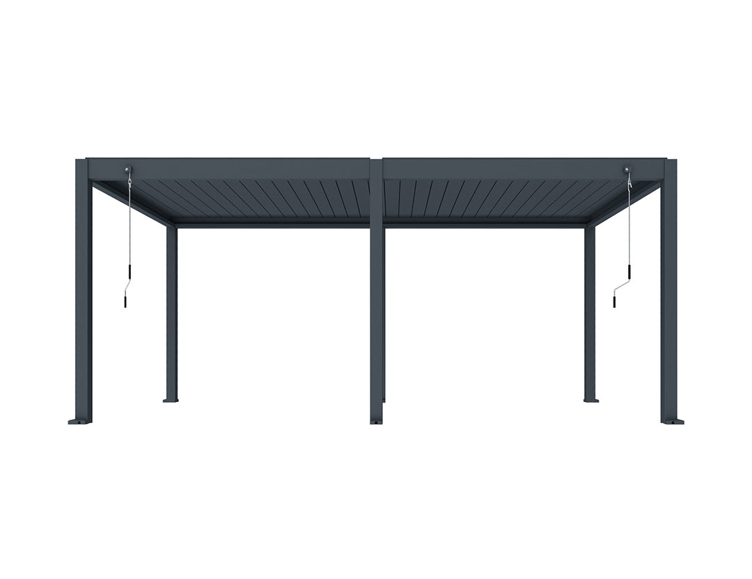Atlantic Manual Freestanding Louvre Roof Size: 3 x 3m Color: Black