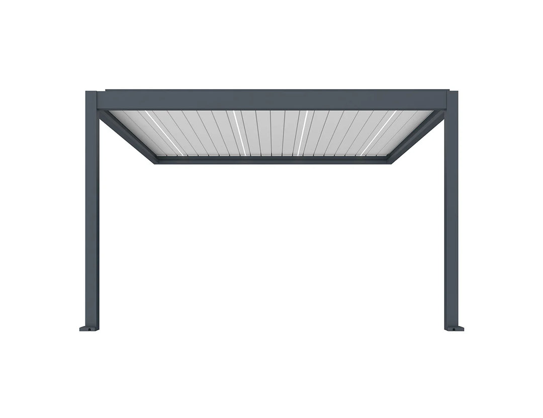 Caribbean Motorised Wall Mounted Louvre Roof Aluminium Pergola