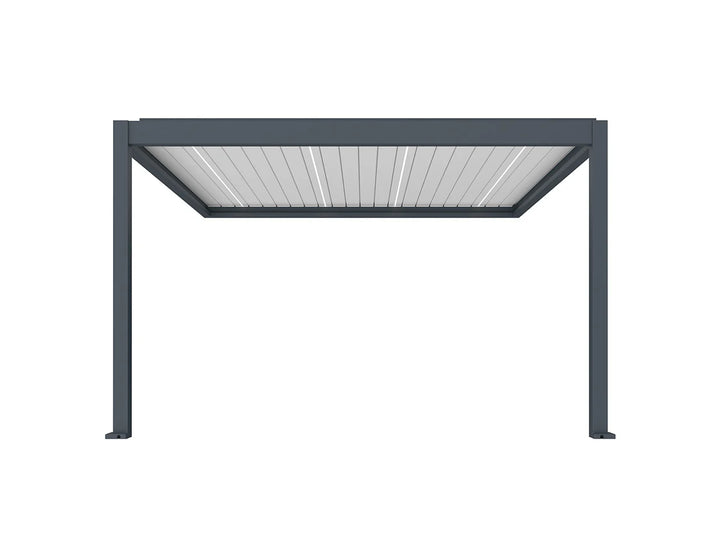 Caribbean Motorised Wall Mounted Louvre Roof Aluminium Pergola