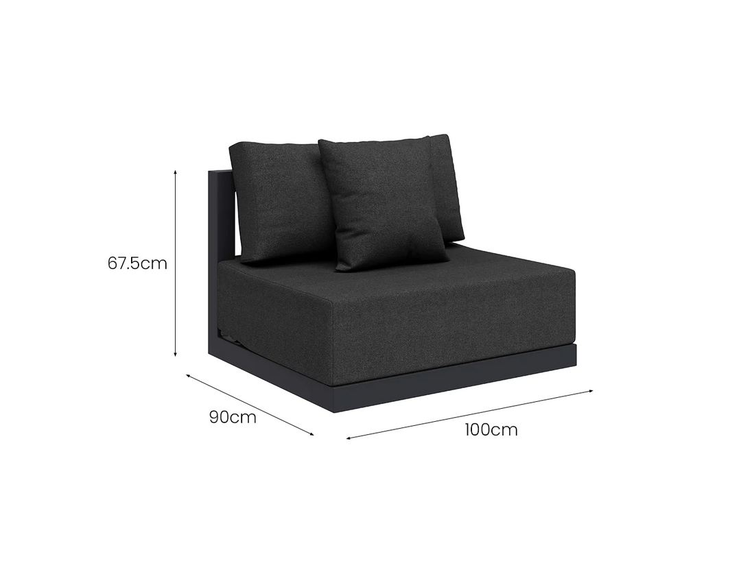 Ibis 2.0 Oversized Outdoor Centre Chair Color: Grey