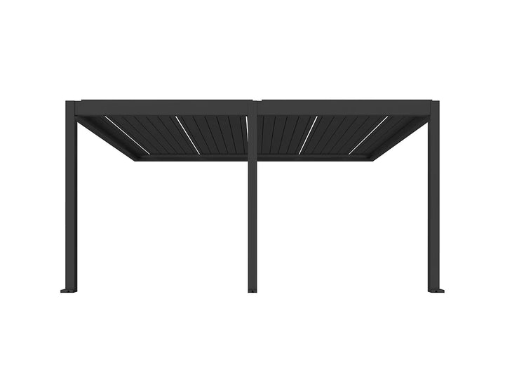 Caribbean Motorised Wall Mounted Louvre Roof Aluminium Pergola
