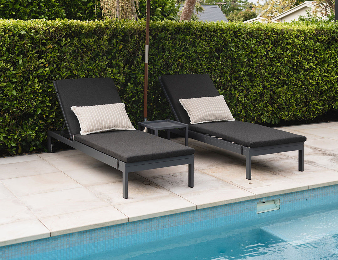 Condor Sunbrella Sun Lounger grey: Dark Grey