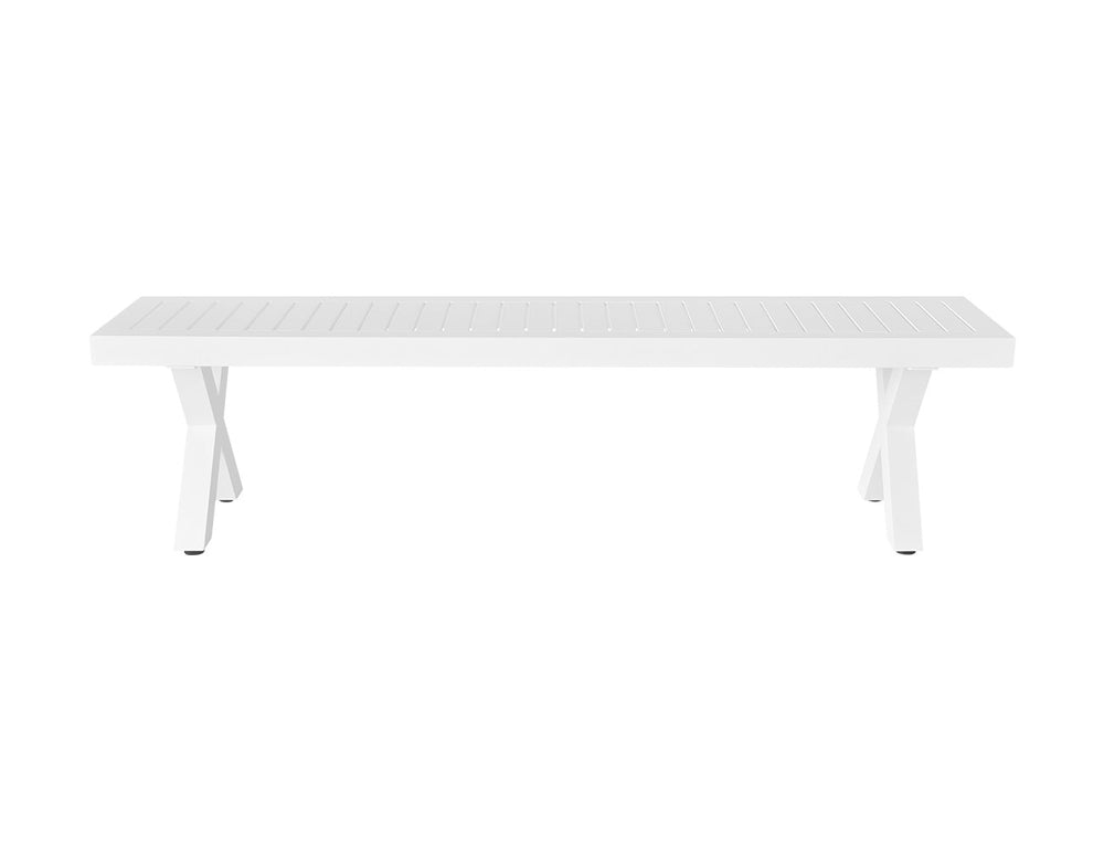 Varga Outdoor Bench Seat 180cm Colour: White