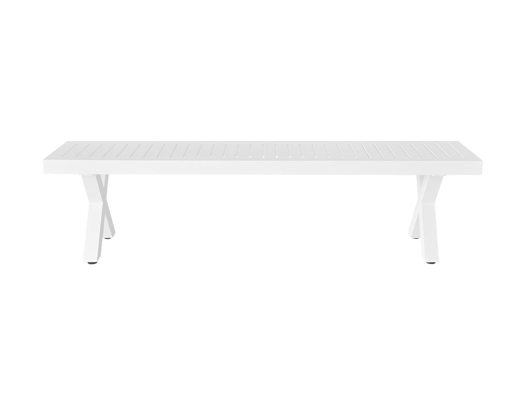 Varga Outdoor Bench Seat 180cm Colour: White