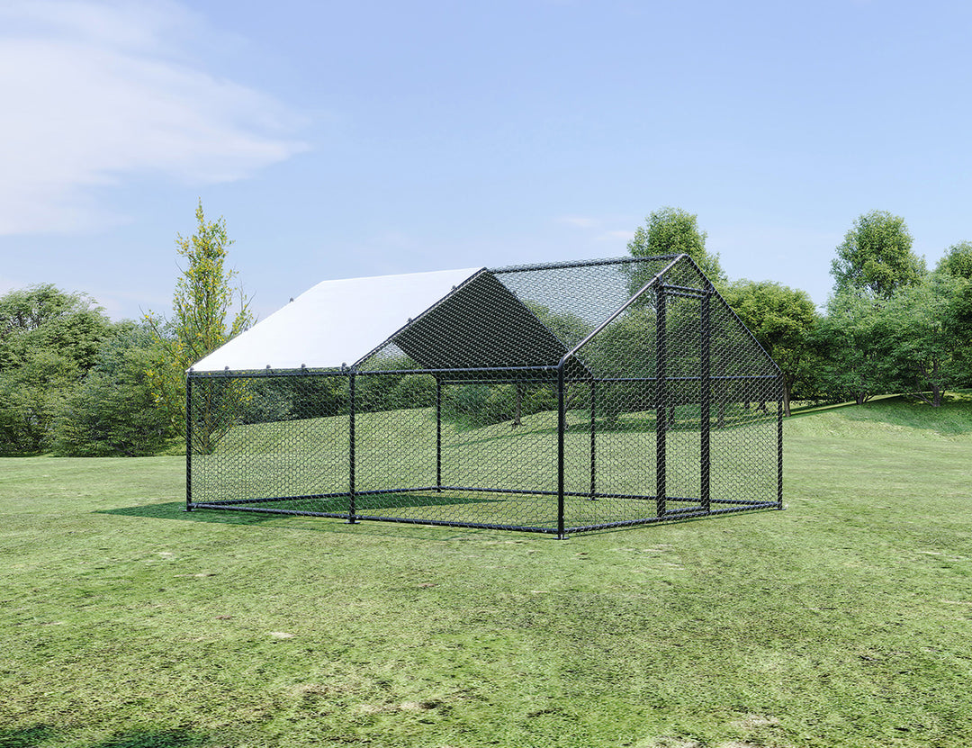 Durable Outdoor Chicken Run with Cover - 300x400x200cm