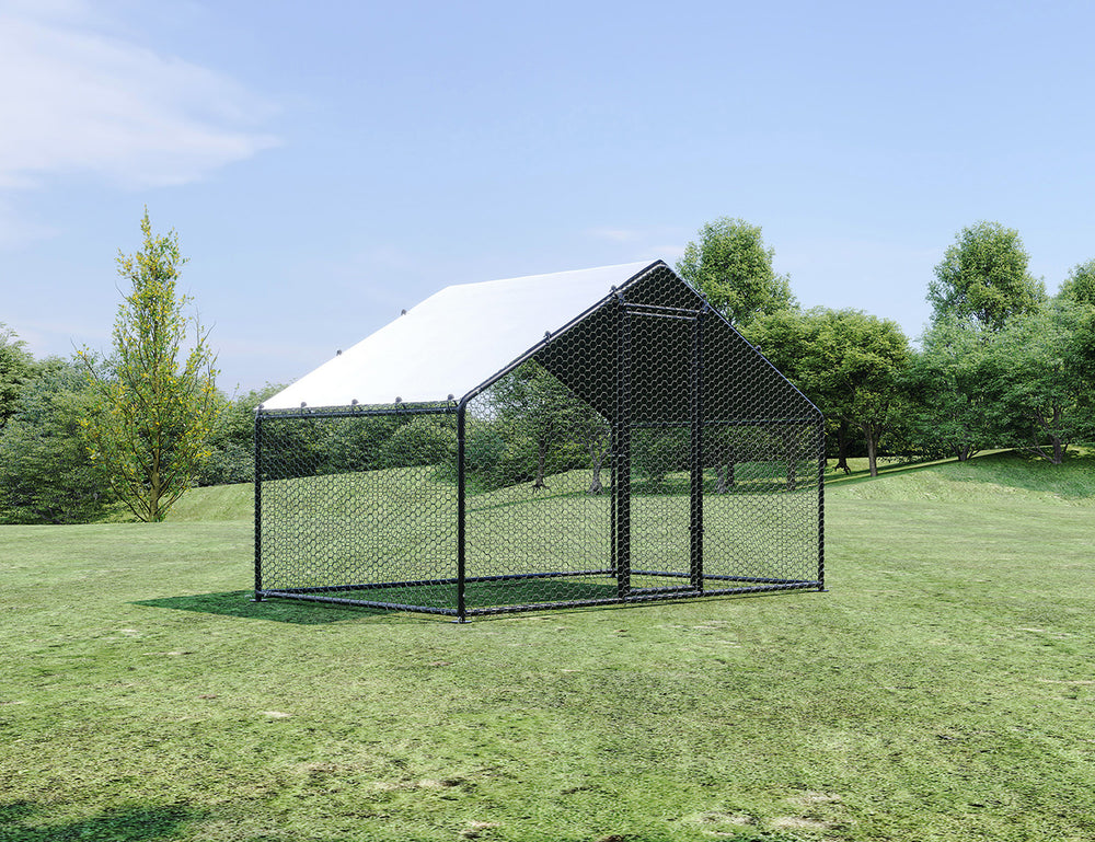 Durable Outdoor Chicken Run with Cover - 300x200x200cm