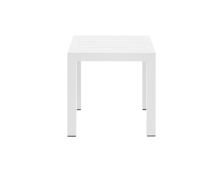 Heron Aluminium Outdoor Side Table Colour: White