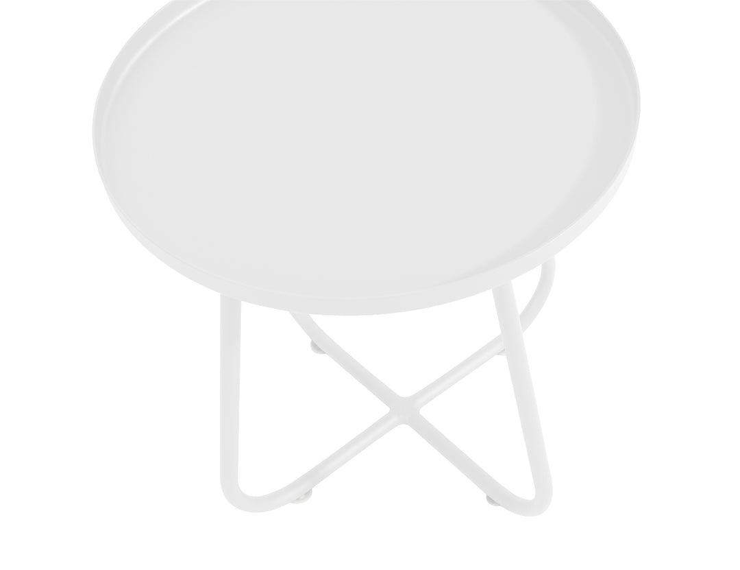 Petrel Aluminium Outdoor Side Table Color: White