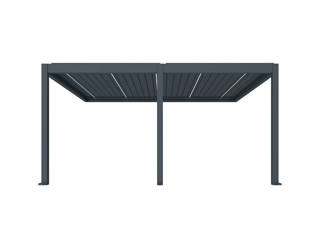 Caribbean Motorised Wall Mounted Louvre Roof Aluminium Pergola