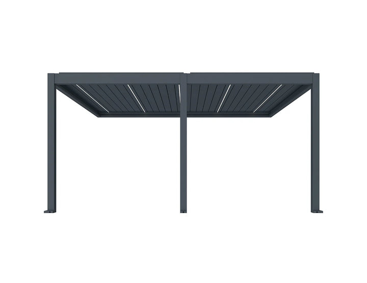 Caribbean Motorised Wall Mounted Louvre Roof Aluminium Pergola
