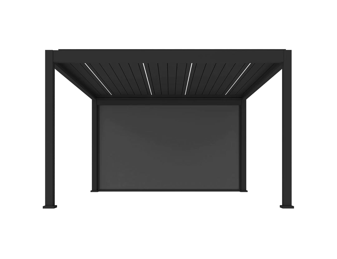 Waihi&Hahei Pergola Retractable Shade Blind Size: 3m Color: Charcoal