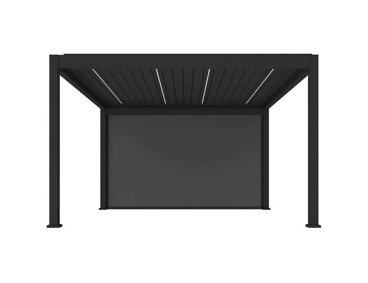 Waihi&Hahei Pergola Retractable Shade Blind Size: 3m Color: Charcoal
