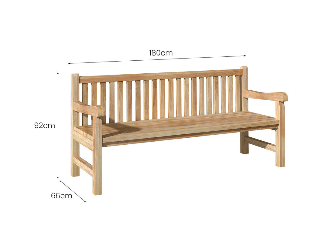 Lyndon Garden Bench Size: 130cm