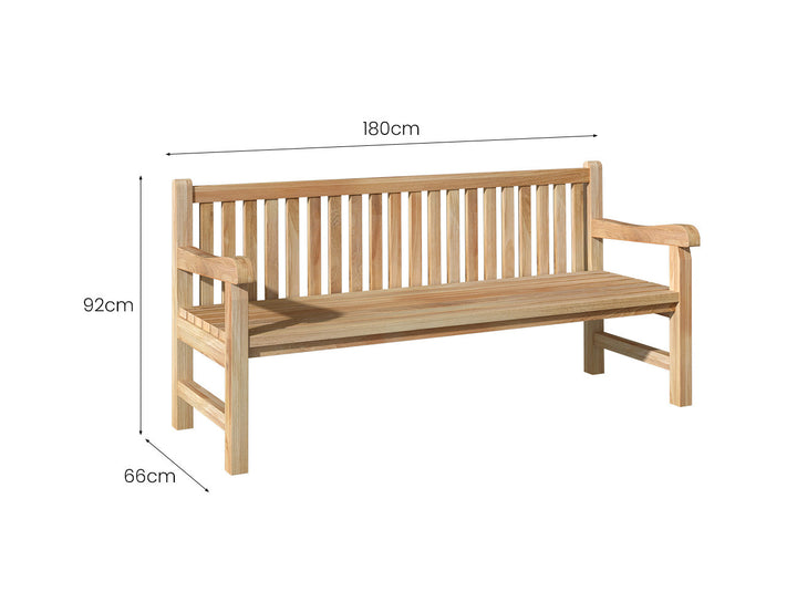 Lyndon Garden Bench Size: 130cm