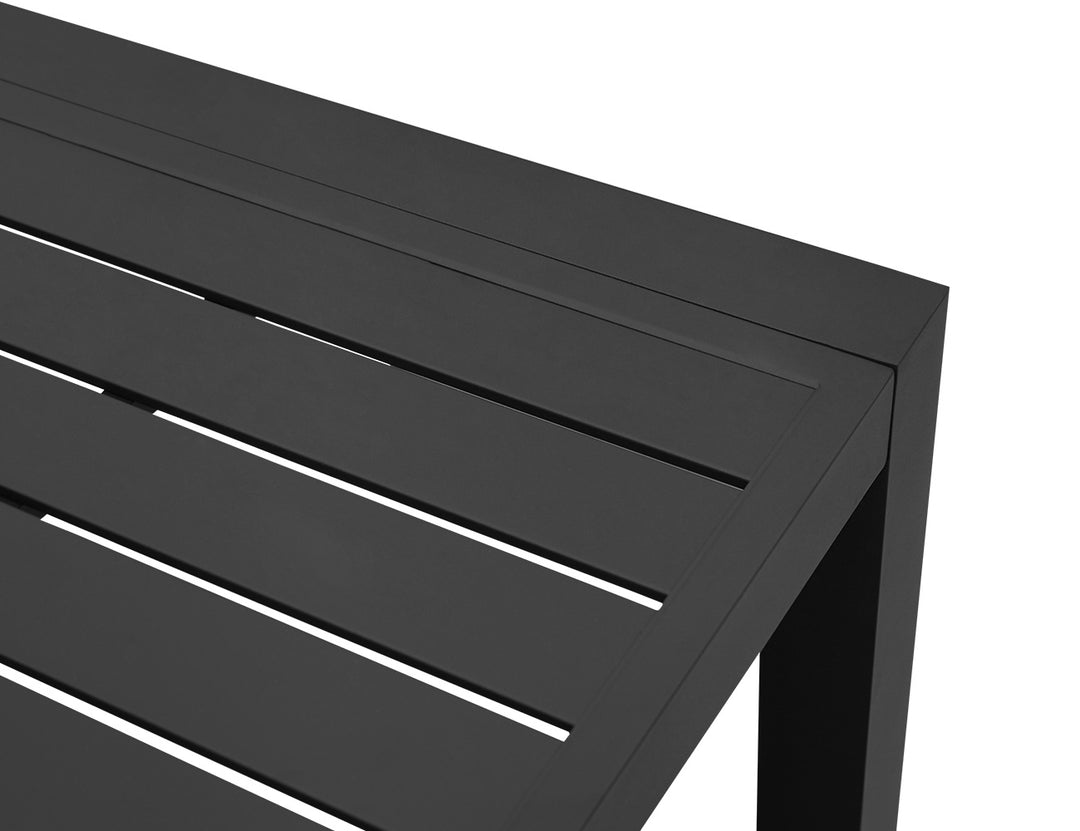 Stratus Outdoor Aluminium Bar Leaner Table Colour: Dark Grey size: 160cm