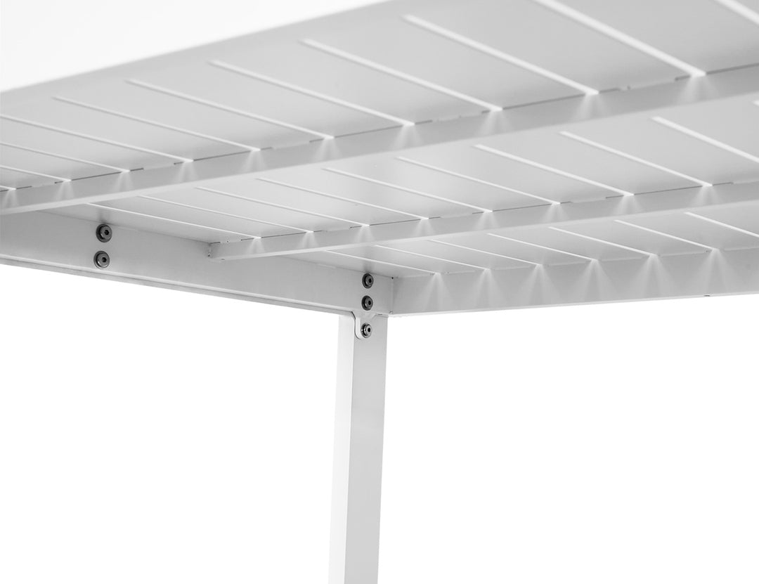 Stratus Outdoor Aluminium Bar Leaner Table Colour: Matte White size: 160cm
