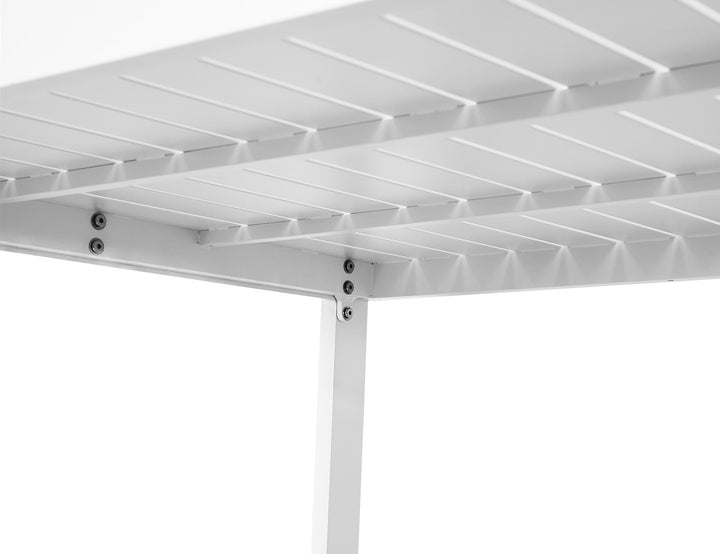 Stratus Outdoor Aluminium Bar Leaner Table Colour: Matte White size: 160cm