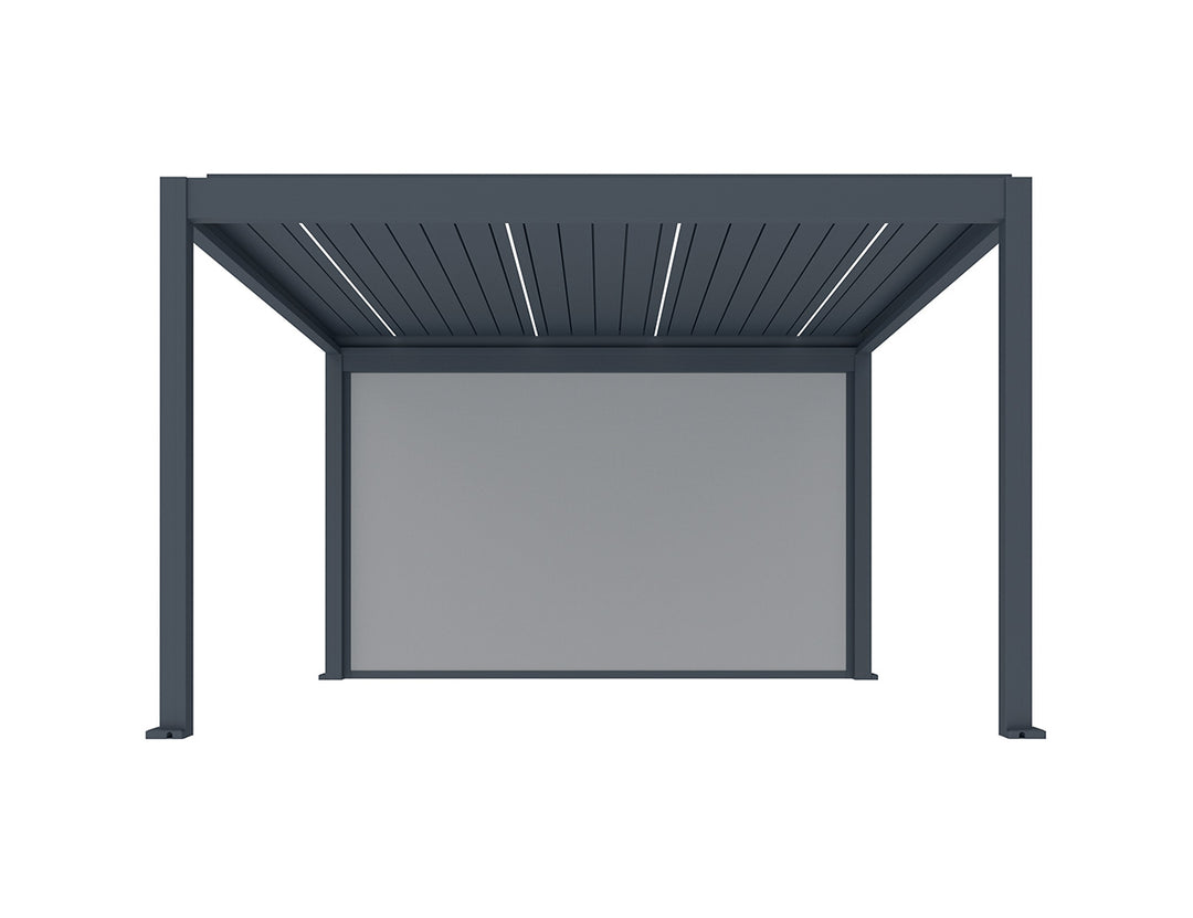 Caribbean & Atlantic Freestanding & Caspian Series Pergola Retractable Shade Blind 2.0 Size: 2.5m Color: Black