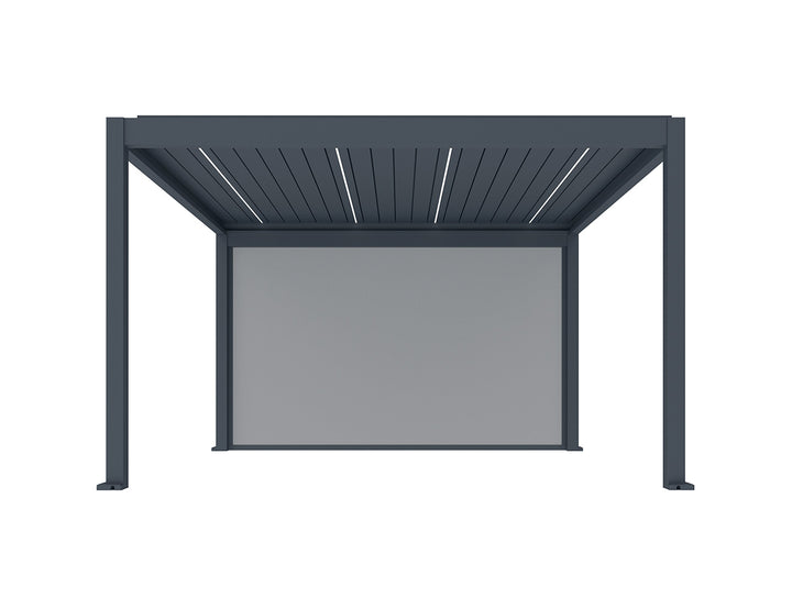 Caribbean & Atlantic Freestanding & Caspian Series Pergola Retractable Shade Blind 2.0 Size: 2.5m Color: Black