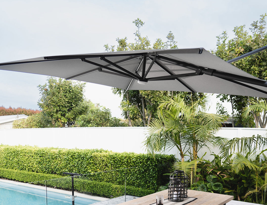Alabaster 3m Square Cantilever Umbrella colour: Light Grey