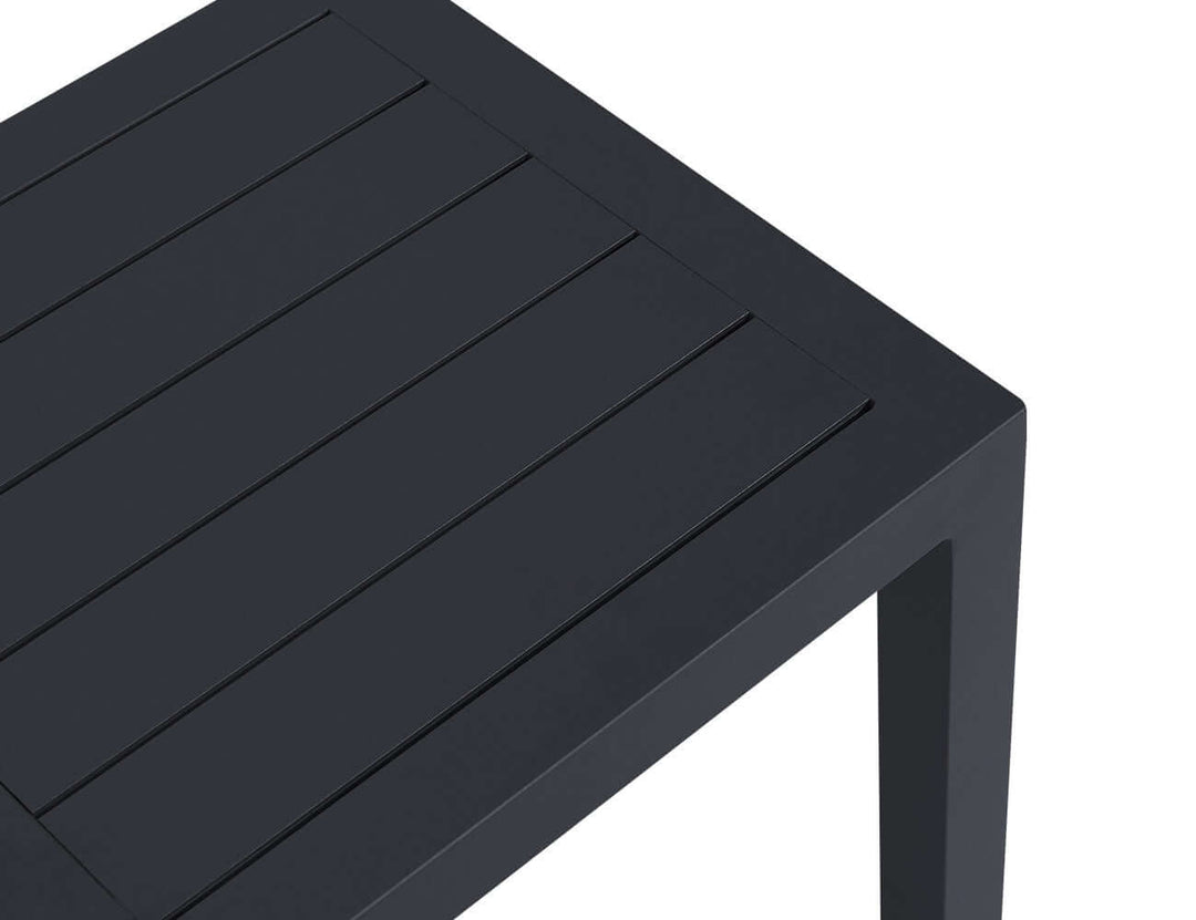 Heron Aluminium Outdoor Side Table Colour: Grey