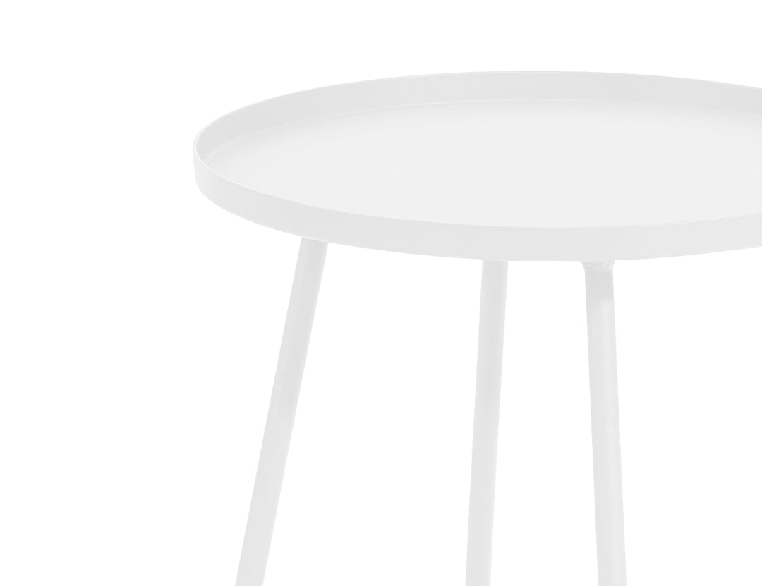 Petrel Aluminium Outdoor Side Table Color: White