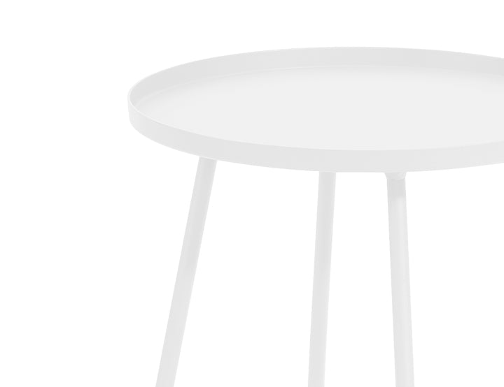 Petrel Aluminium Outdoor Side Table Color: White