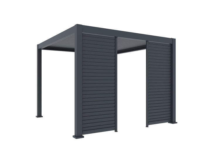 Waihi&Hahei Pergola Shutter Wall Size: 0.894m Colour: Charcoal
