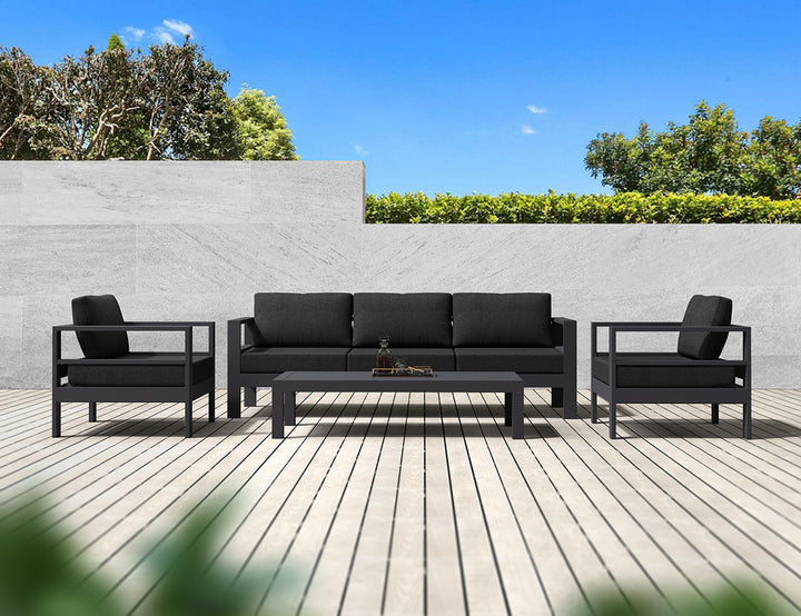 Sandpiper 2.0 Outdoor Club Chair Colour: Charcoal Grey size: 86 x 84 x 66cm